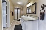 Stand-up Shower and Sink in Private Bathroom on 2nd Floor